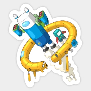 Adventure Time Spaceships Sticker